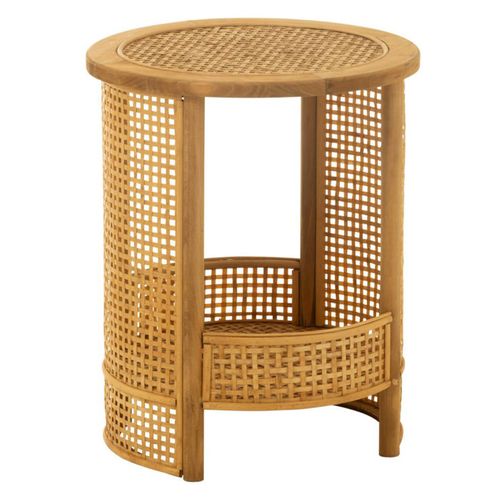 Table D'appoint En Bambou "double" 49cm Naturel