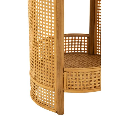Table D'appoint En Bambou "double" 49cm Naturel