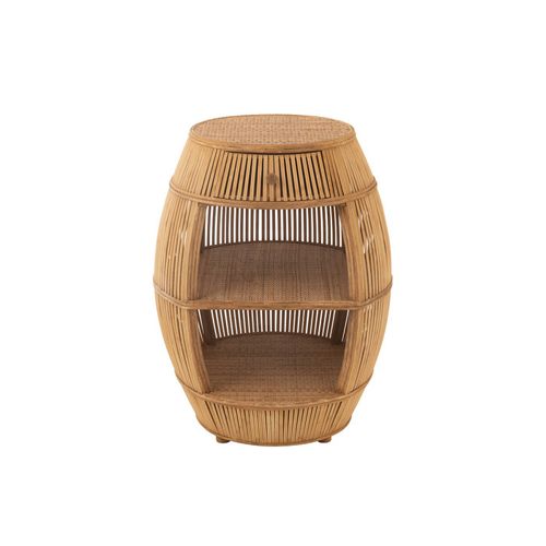Table D'appoint En Bambou "barrel" 79cm Naturel