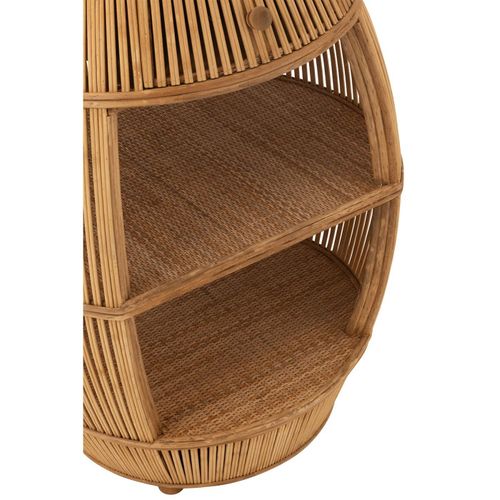 Table D'appoint En Bambou "barrel" 79cm Naturel