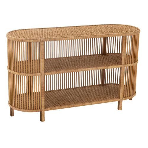 Console Ovale En Bambou "exo" 121cm Naturel