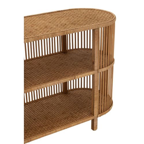 Console Ovale En Bambou "exo" 121cm Naturel