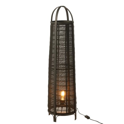 Lampadaire En Bambou "don" 100cm Noir