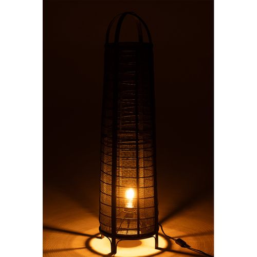 Lampadaire En Bambou "don" 100cm Noir