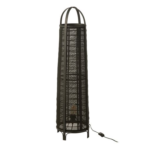 Lampadaire En Bambou "don" 100cm Noir