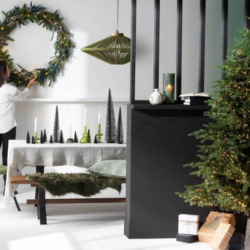 Lampe Suspension En Jute "dollie" 77cm Vert