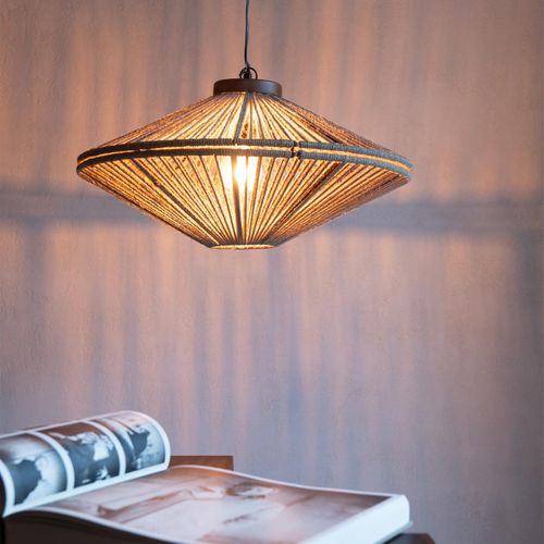 Lampe Suspension En Jute "dollie" 62cm Naturel