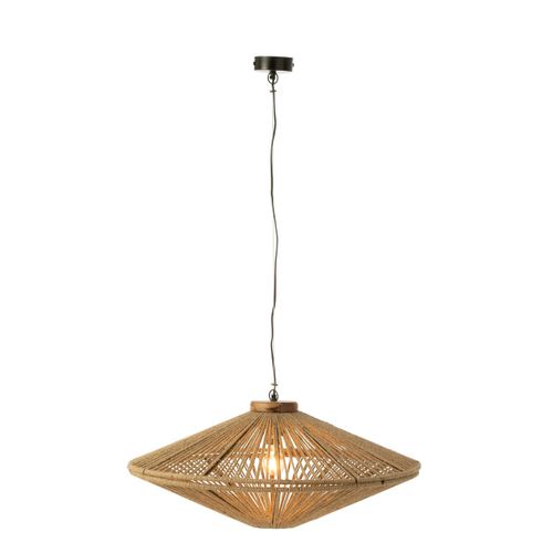Lampe Suspension En Jute "dollie" 77cm Naturel