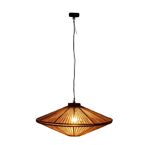 Lampe Suspension En Jute "dollie" 77cm Naturel