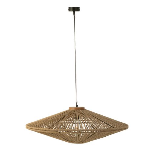 Lampe Suspension En Jute "dollie" 93cm Naturel