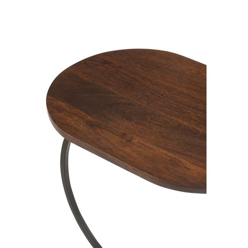 Table D'appoint En Bois "randy" 59cm Marron