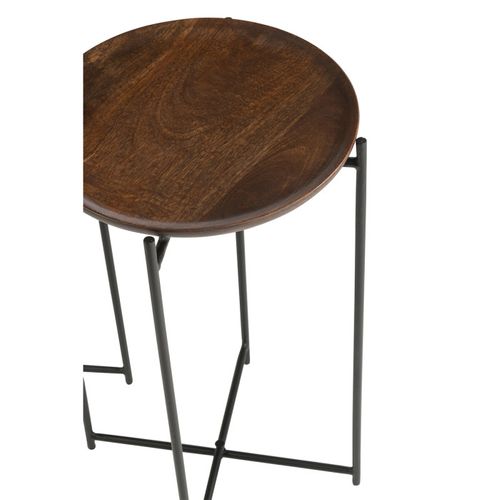 Lot De 2 Tables D'appoint "randy" 56cm Marron