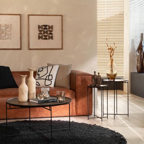 Lot De 2 Tables D'appoint "randy" 56cm Marron