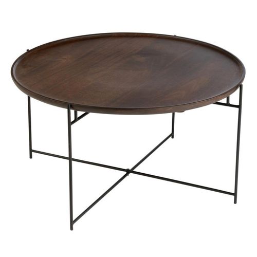 Table Basse En Bois "randy" 80cm Marron