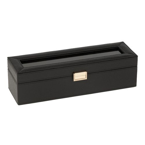 Boîte à Montres 6 Compartiments "ericka" 34cm Noir