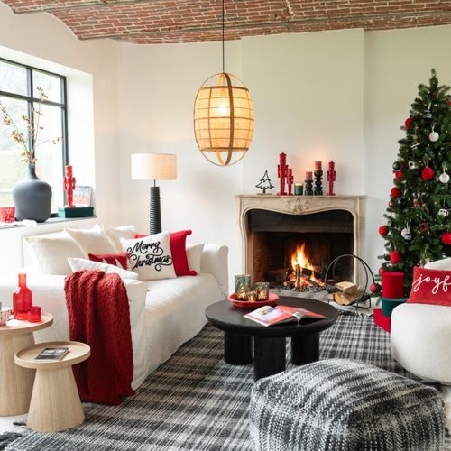 Plaid Uni "tricoté" 130x180cm Rouge