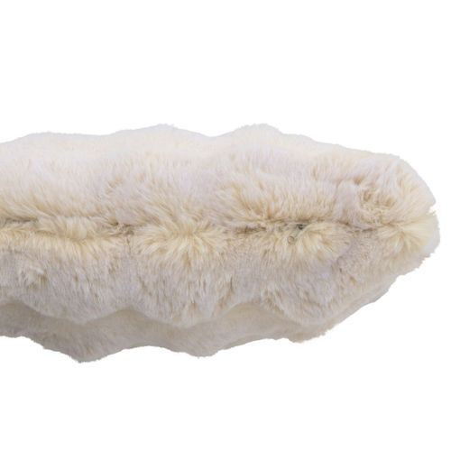 Coussin Déco Uni "wave" 45x45cm Crème