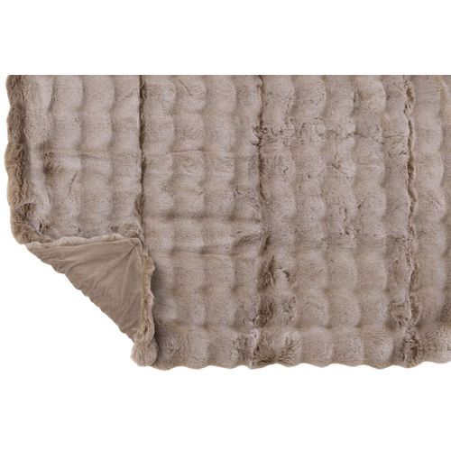 Plaid Uni "wave" 130x180cm Taupe