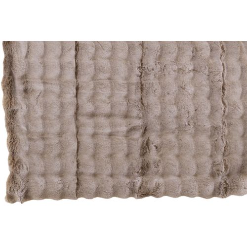 Plaid Uni "wave" 130x180cm Taupe