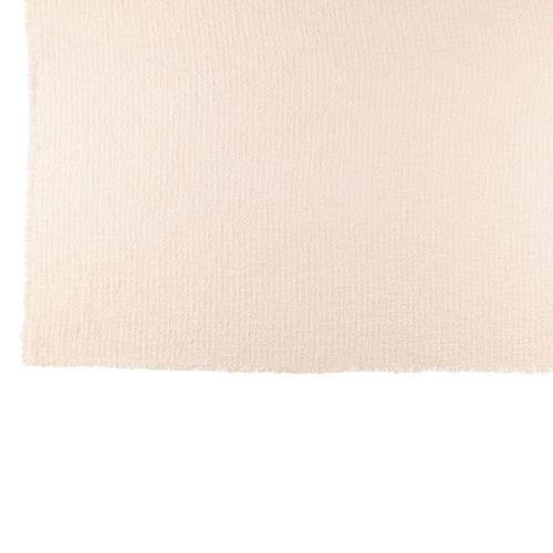 Plaid Uni "effiloché" 130x180cm Blanc