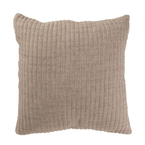 Coussin Déco Lignes "teddy" 45x45cm Gris