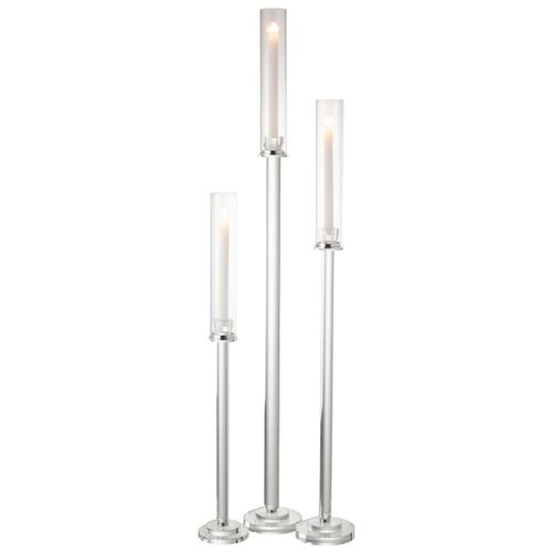 Chandelier Design En Verre "moira" 80cm Transparent