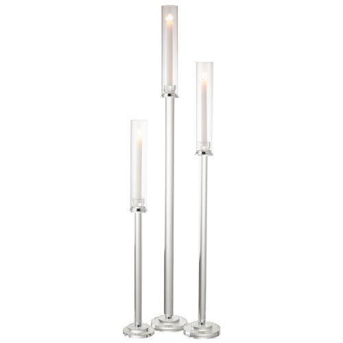 Chandelier Design En Verre "moira" 120cm Transparent