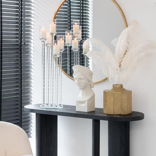 Chandelier Large 5 Branches "moira" 100cm Transparent