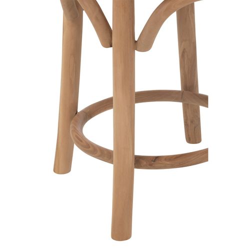 Tabouret En Teck "ali" 50cm Naturel