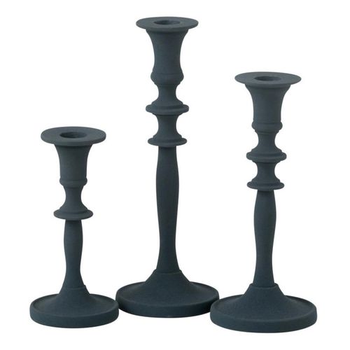 Lot De 3 Chandeliers "lise" 23cm Bleu