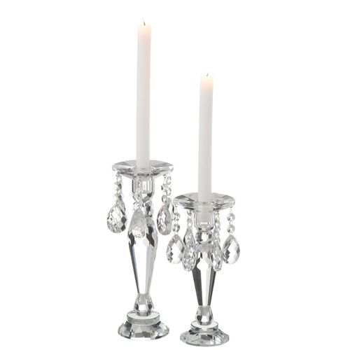 Chandelier Design En Cristal "louise" 28cm Transparent