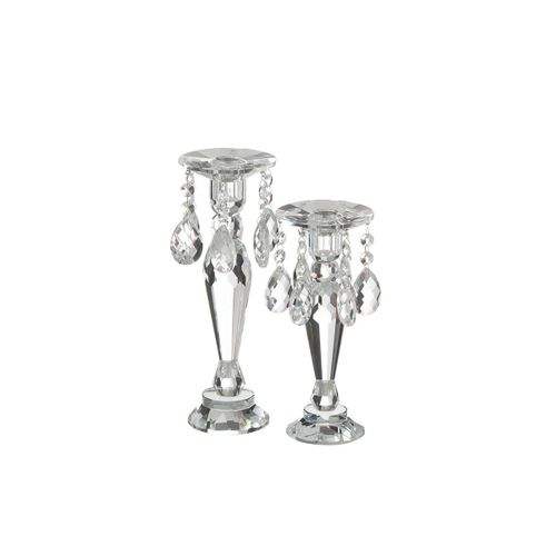 Chandelier Design En Cristal "louise" 28cm Transparent