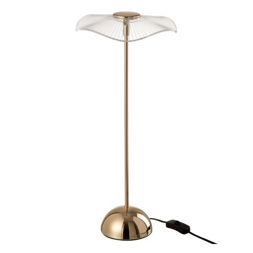 Lampe à Poser Fleur à LED En Métal "lela" 50cm Or