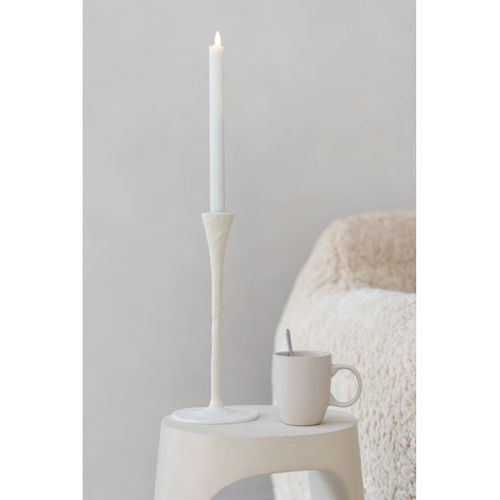 Lot De 2 Chandeliers En Métal "goa" 42cm Blanc