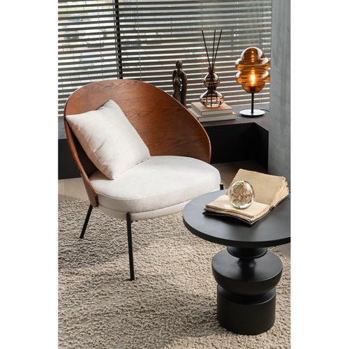 Table D'appoint En Bois "goa" 48cm Noir