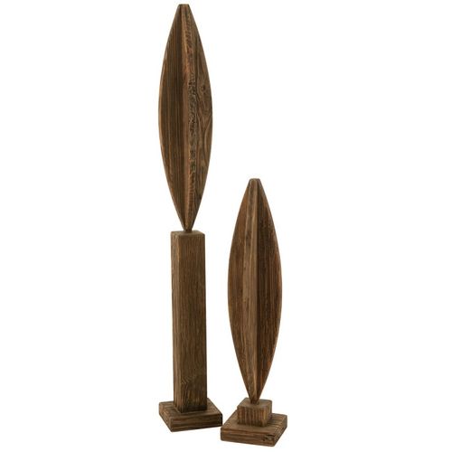 Déco Sur Pied En Bois "luke" 70cm Marron