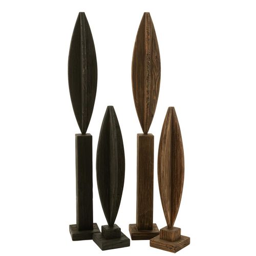 Déco Sur Pied En Bois "luke" 115cm Noir