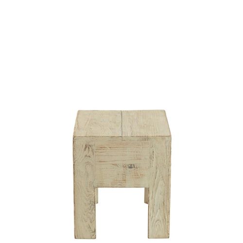 Tabouret En Bois "will" 40cm Blanc