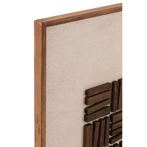 Tableau Déco "john" 82x122cm Marron