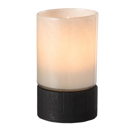 Photophore Design "ray" 20cm Gris et Noir