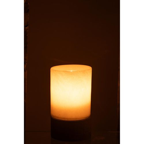 Photophore Design "ray" 20cm Gris et Noir