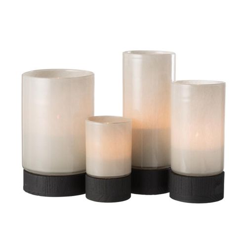 Photophore Design "ray" 29cm Gris et Noir