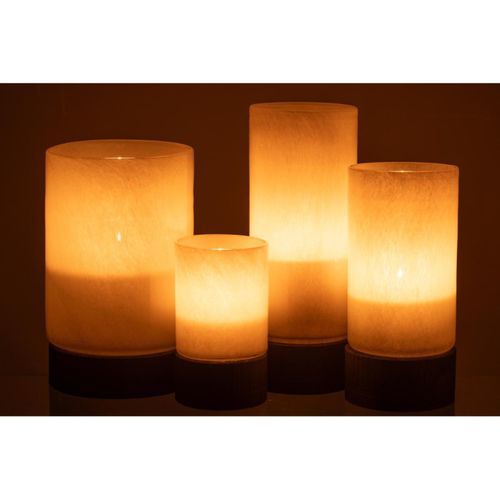 Photophore Design "ray" 36cm Gris et Noir