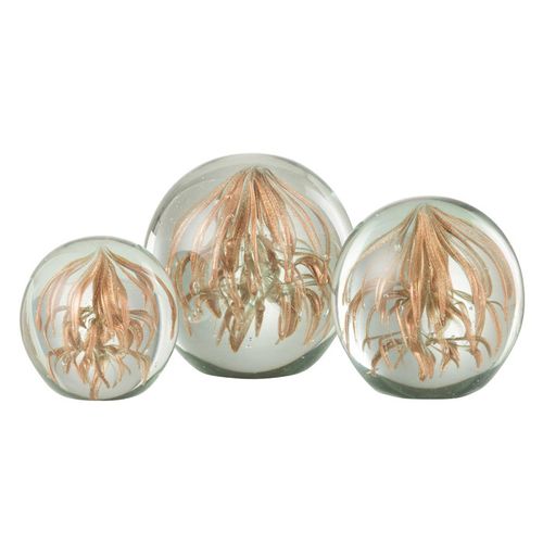 Presse-papier En Verre "capris" 10cm Bronze