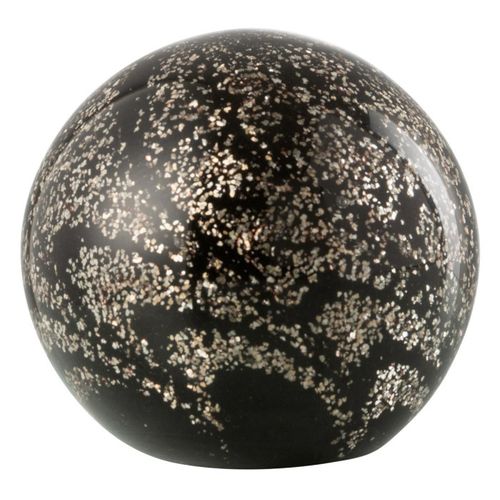 Presse-papier En Verre "stardust" 10cm Noir et Doré