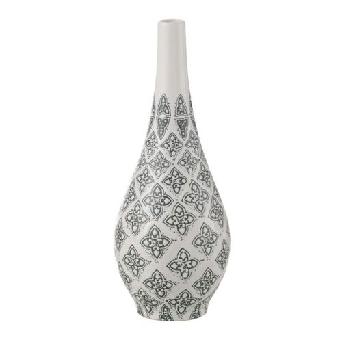 Vase Poire En Porcelaine "kousa" 43cm Bleu et Blanc