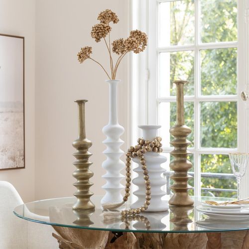 Vase Design En Argile "nebu" 60cm Doré