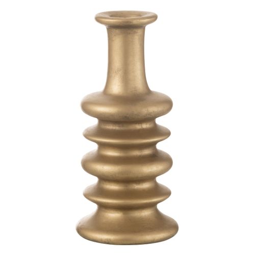 Vase Design En Argile "nebu" 38cm Doré