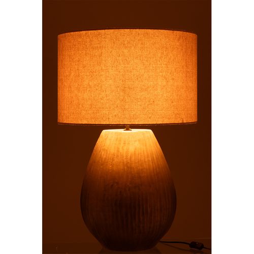 Lampe à Poser En Argile "nebu" 85cm Doré