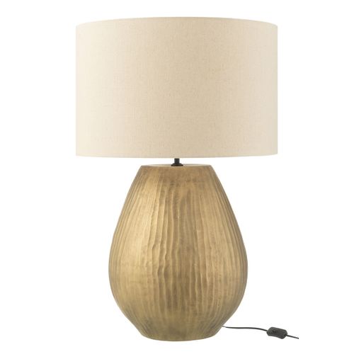 Lampe à Poser En Argile "nebu" 85cm Doré